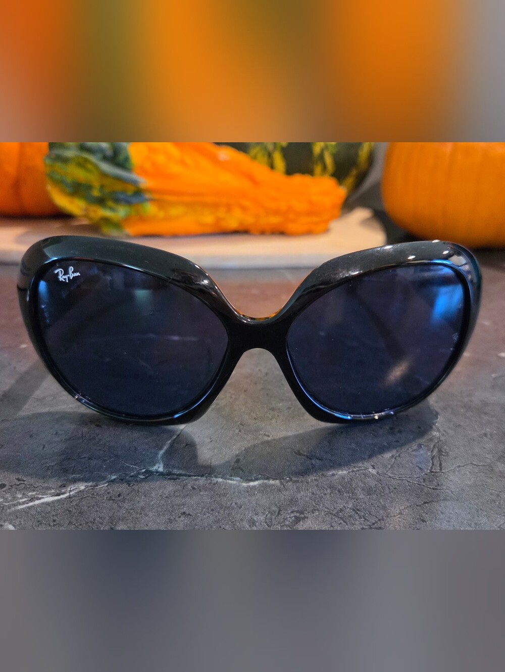 Ray-Ban Women’s Black Gloss Oversized Sunglasses Jackie Os II